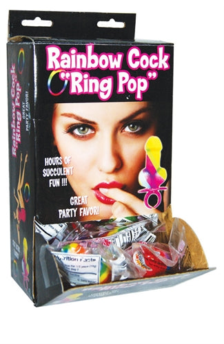 Rainbow Ring Pop - 12 Piece Display HTP2607D