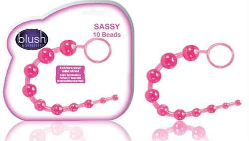 Sassy 10 Anal Beads Pink BL-23110