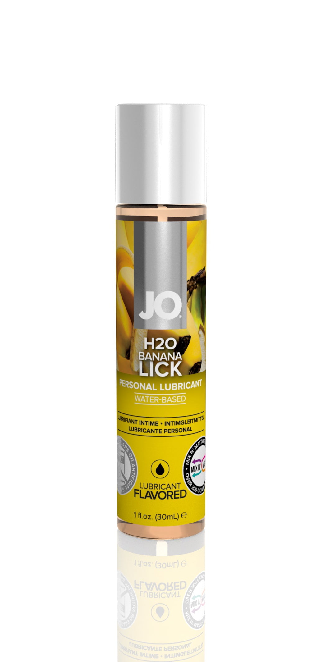 Jo H2O Flavored Lubricant - Banana Lick - 1 Fl. Oz. (30ml) JO10123