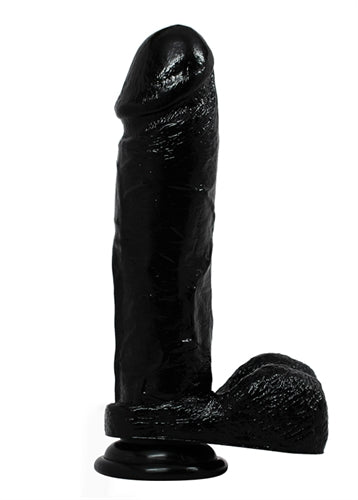 Hard Steel 9-Inch Cock - Black BL-16475