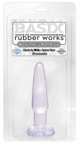 Basix 3.5in Beginners Butt Plug Clear PD4267-20