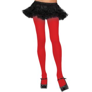 Nylon Tights - Red - One Size LA-7300RED