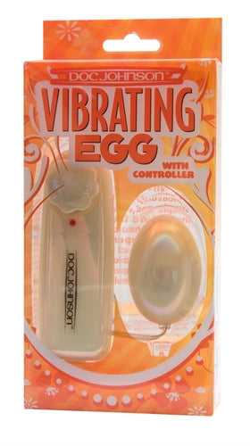 Vibrating Egg With Controller - Ivory DJ1600-01