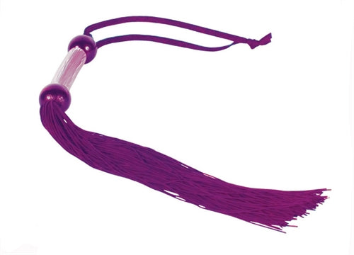 Sex and Mischief Rubber Whip Medium 14-Inch - Purple SS810-02