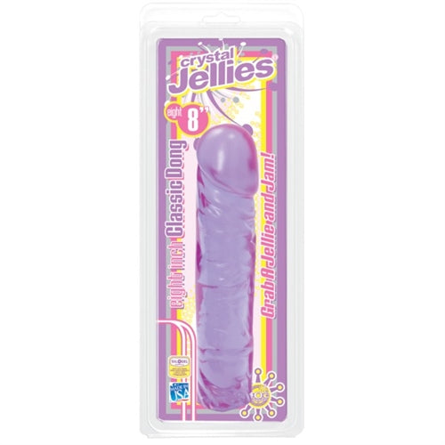 Crystal Jellies Classic Dong 8-Inch - Purple DJ0285-03