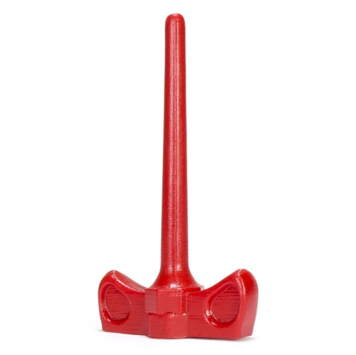 Dick Screws Spike Large Smooth Cockplug - Red OX-1219-RED