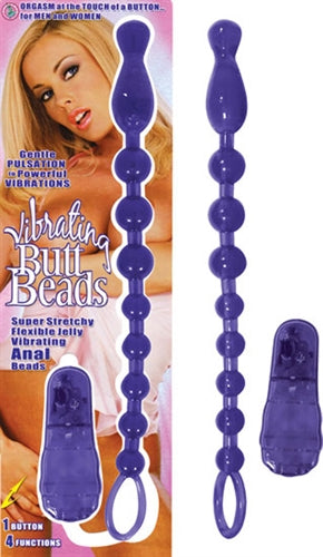 Vibrating Butt Beads Purple NW1900-2