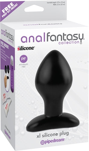 Anal Fantasy Collection XL Silicone Plug - Black PD4605-23