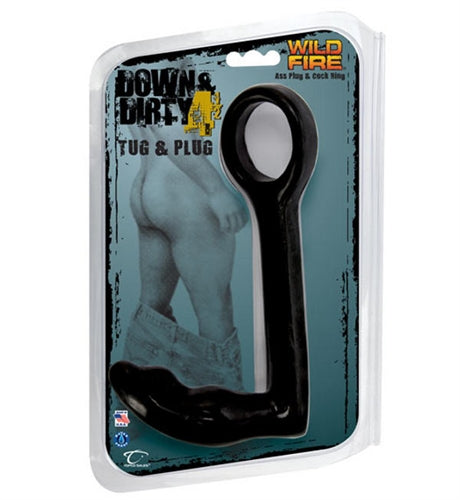Wildfire Down and Dirty 4.5in Tug and Plug Ass Plug and Cock Ring TS1101109