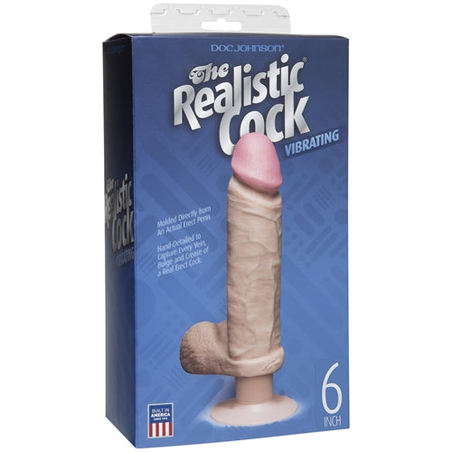 The Original Vibro Realistic Cocks 6-Inch - White DJ1156-01