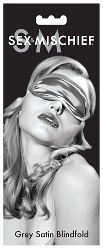 Sex and Mischief Grey Satin Blindfold SS100-83
