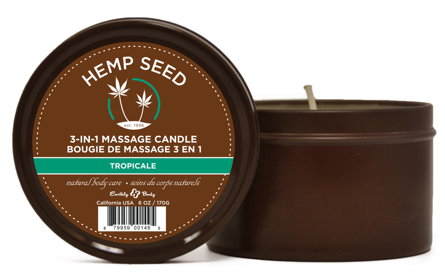 Tropicale Suntouched Candle With Hemp - 6.8 Oz. EB-HSC012
