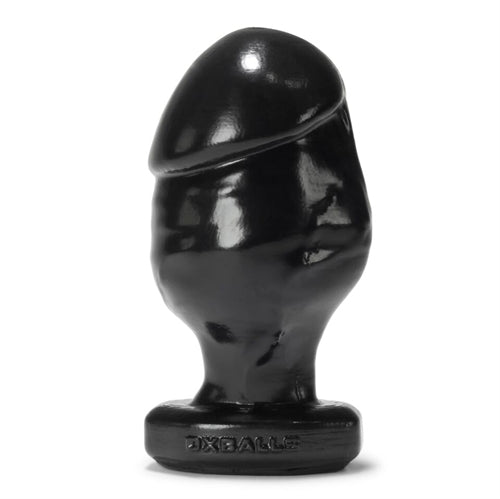 Honcho-3 Large Stumpy Dick Shape Buttplug - Black OX-1240-3-BLK