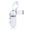 Dangle Stretchy C-Ring With Vibrating Ball Sling - Clear - 6 Count DGL-C-110D