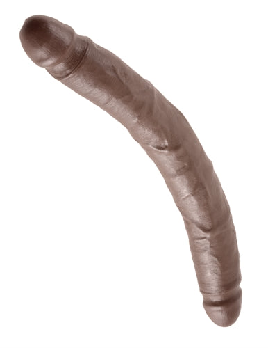 King Cock 12-Inch Slim Double Dildo - Brown PD5516-29