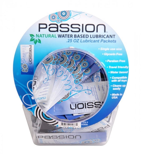 Passion Natural Lubricant - 200 Pieces Fishbowl PL-AD856