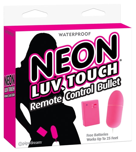 Neon Luv Touch Remote Control Bullet - Pink PD2674-11