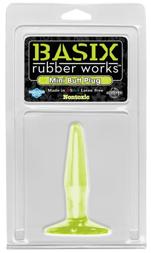Basix Rubber Works - Mini Butt Plug - Glow in the Dark PD4260-32