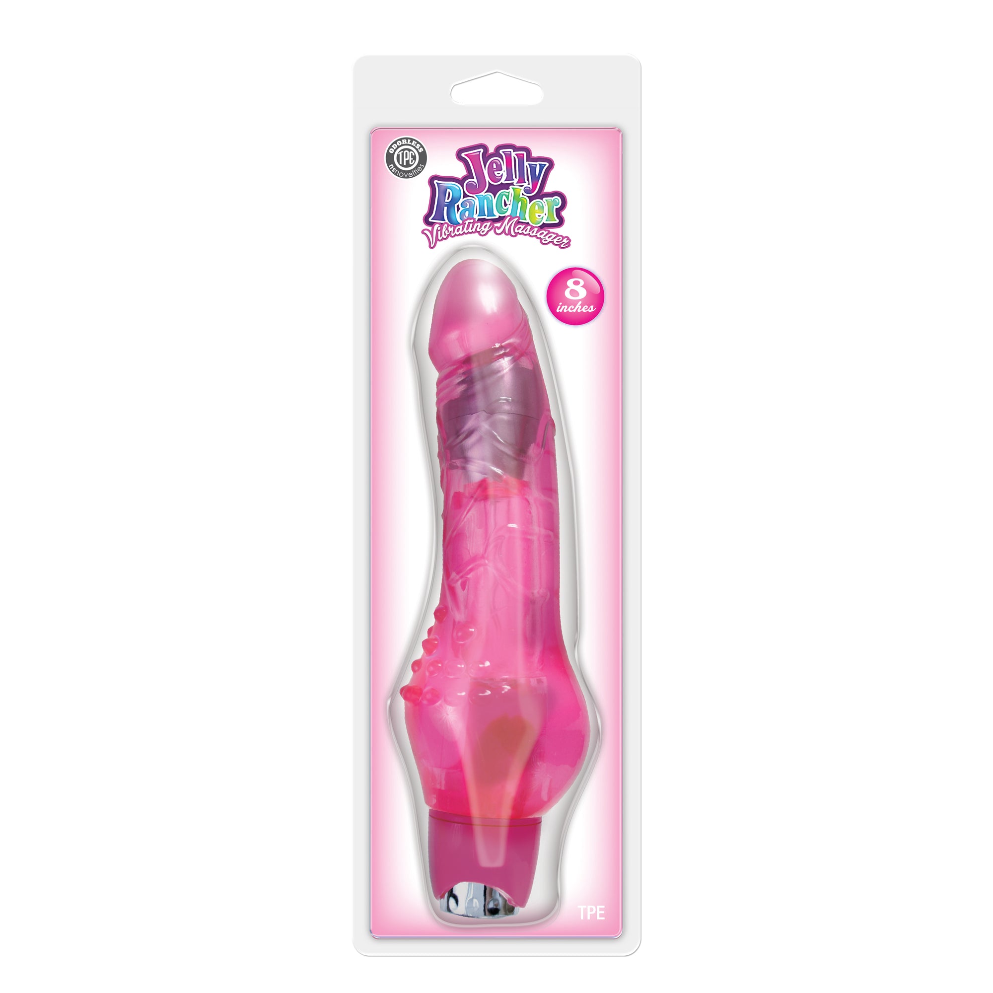 Jelly Rancher 8 Vibrating Massager - Pink NSN0443-24