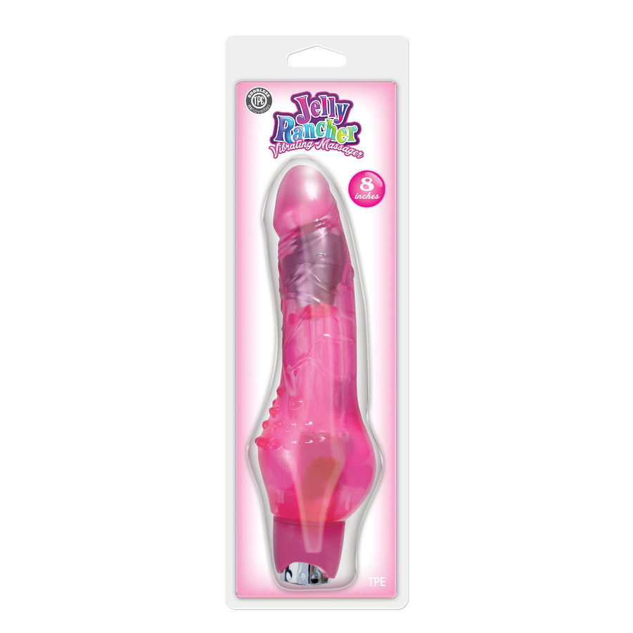 Jelly Rancher 8 Vibrating Massager - Pink NSN0443-24