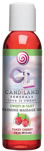 Candiland Sweet-N-Tart Warming Massage Gel - Tangy Cherry DJ4230-22-BU