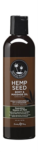 Guavalava Hemp Seed Body and Massage Oil 8 Oz. EB-MAS068