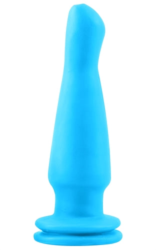 Neon Vibrating Butt Plug - Blue PD1426-14