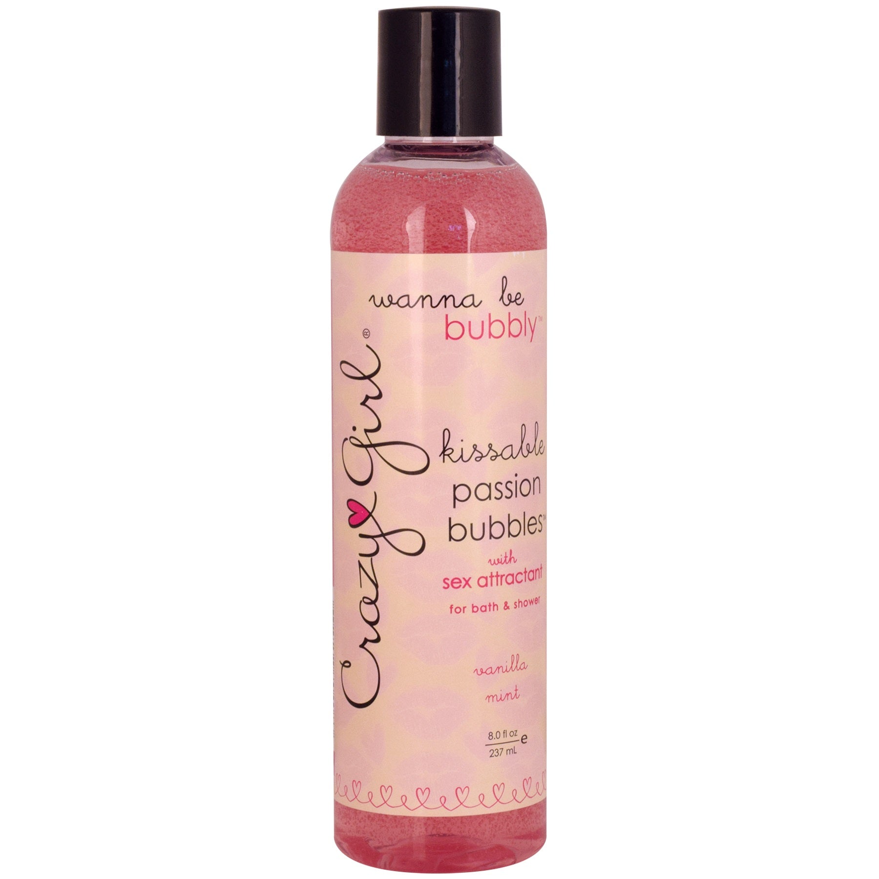 Crazy Girl Kissable Passion Bubbles With  Pheromones - Vanilla Mint - 8 Fl. Oz. / 237 ml CE7040-08