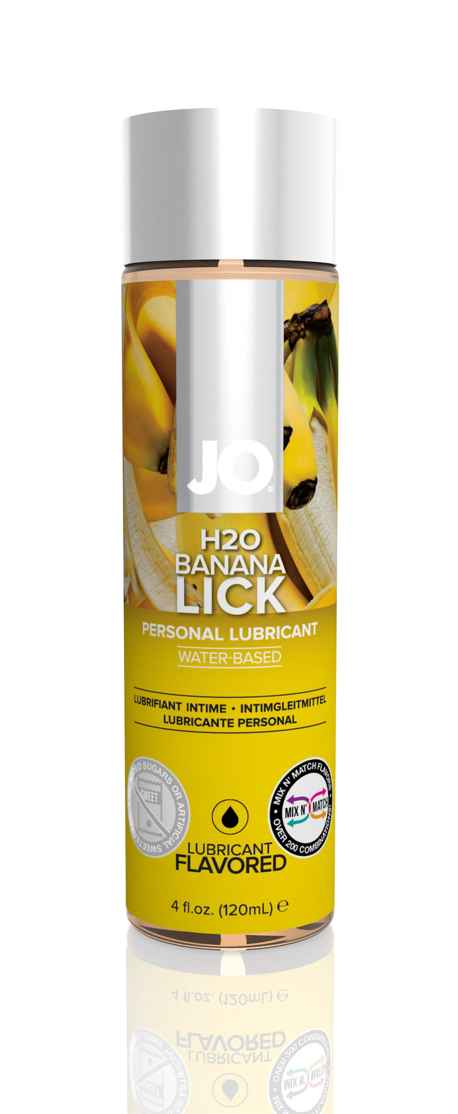 Jo H2O Flavored Lubricant - Banana Lick - 4 Fl. Oz. / 120 ml JO40173