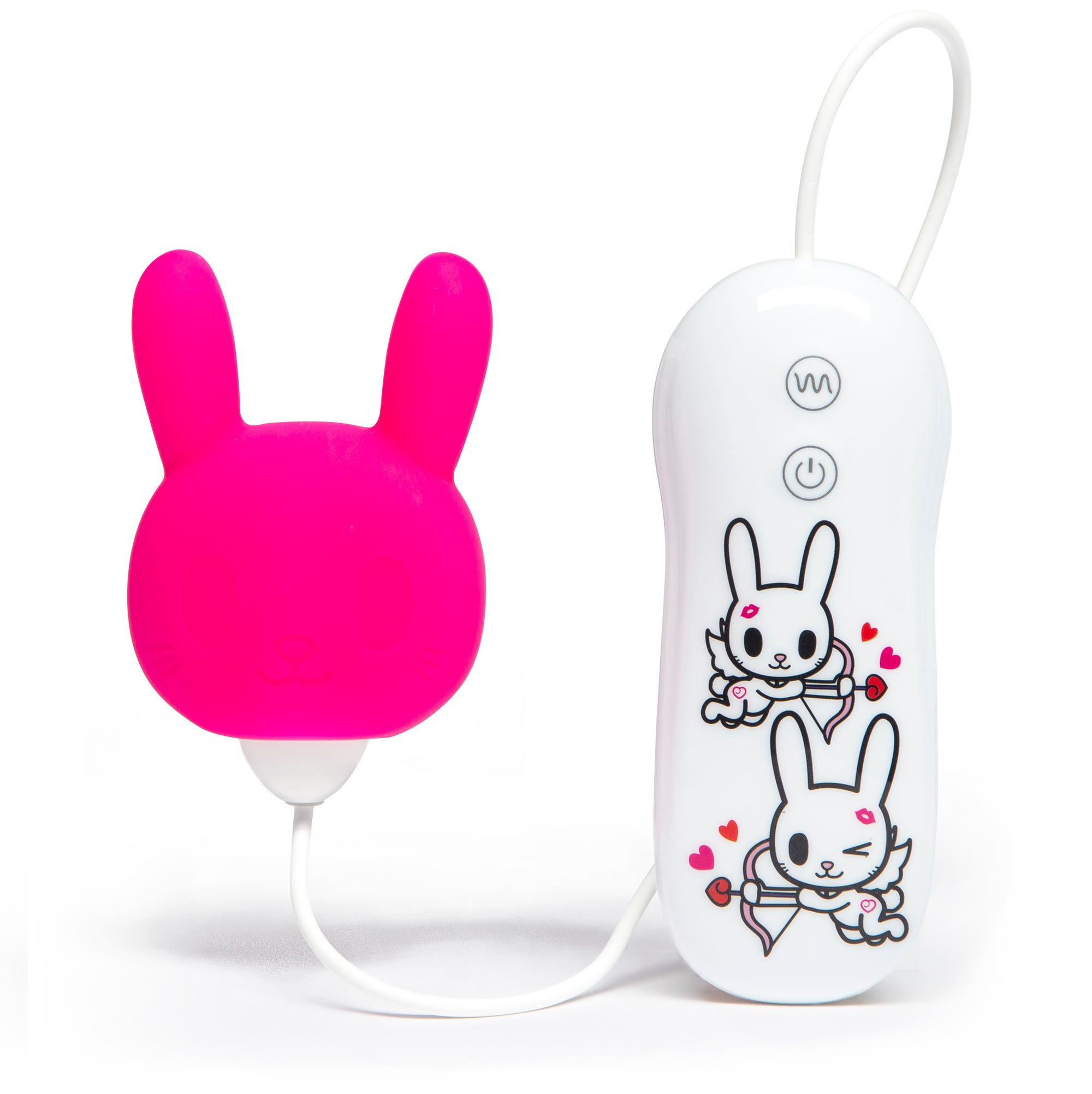 Tokidoki 10 Function Silicone Clitoral Vibrator  Honey Bunny - Pink LHR-65434