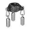 Slung Stretchy Silicone Weighted Ballstretcher - Black OX-1900-BLK