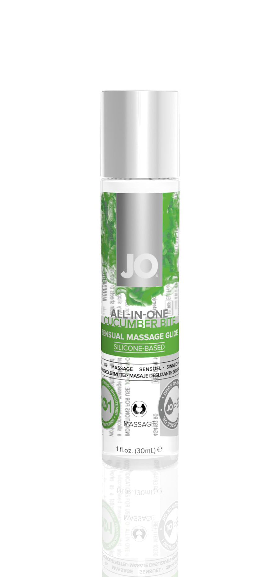 Jo All-in-One Sensual Massage Glide - Cucumber Bite - 1 Fl. Oz. / 30 ml JO10230