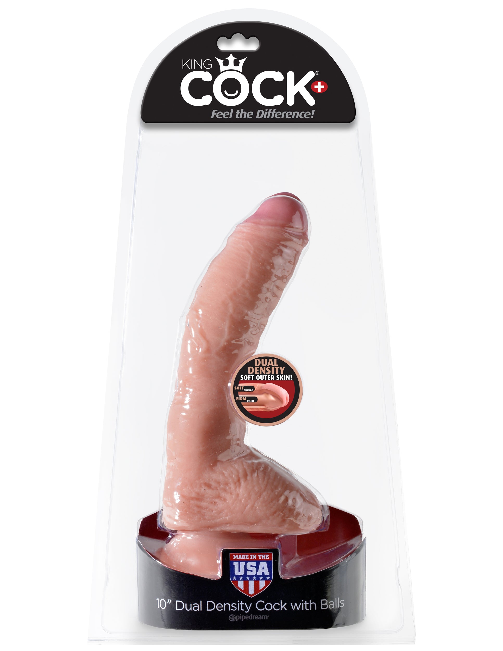 King Cock 10 Inch Dual Density Cock With Balls PD5709-21