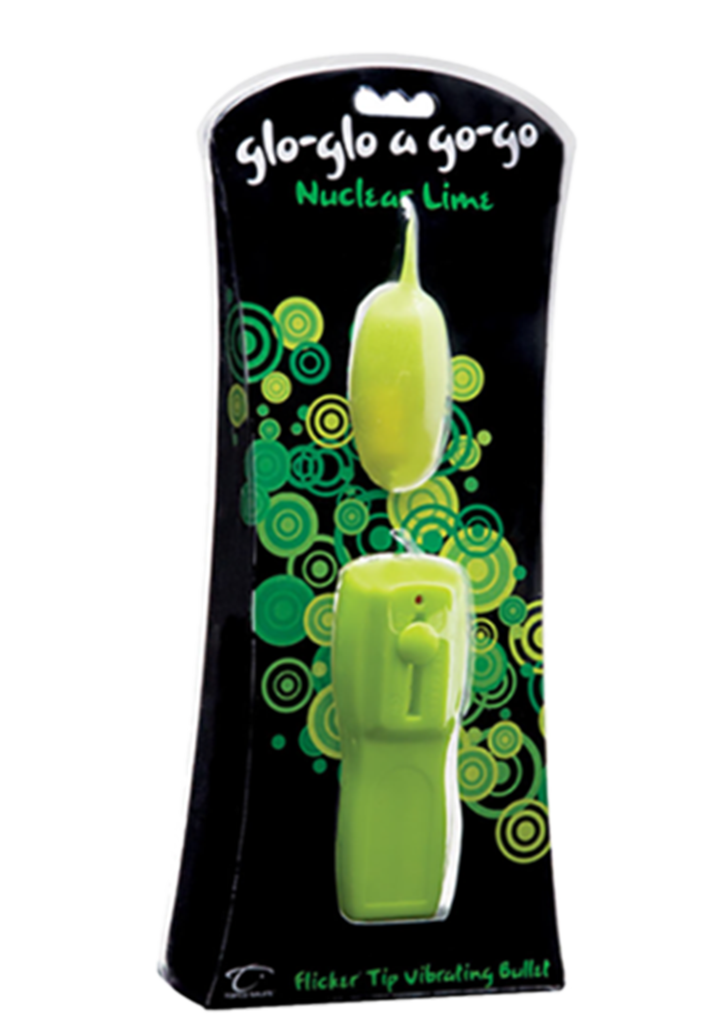 Glo-Glo a Go-Go Nuclear Lime Flicker Tip Vibrating Bullet TS1071010