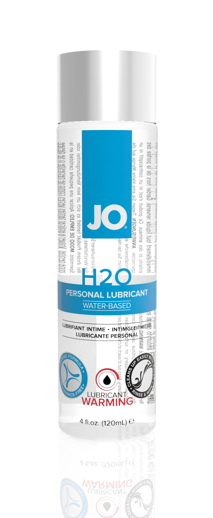 Jo H2O Water-Based Warming Lubricant - 4 Fl. Oz. / 120 ml JO40079