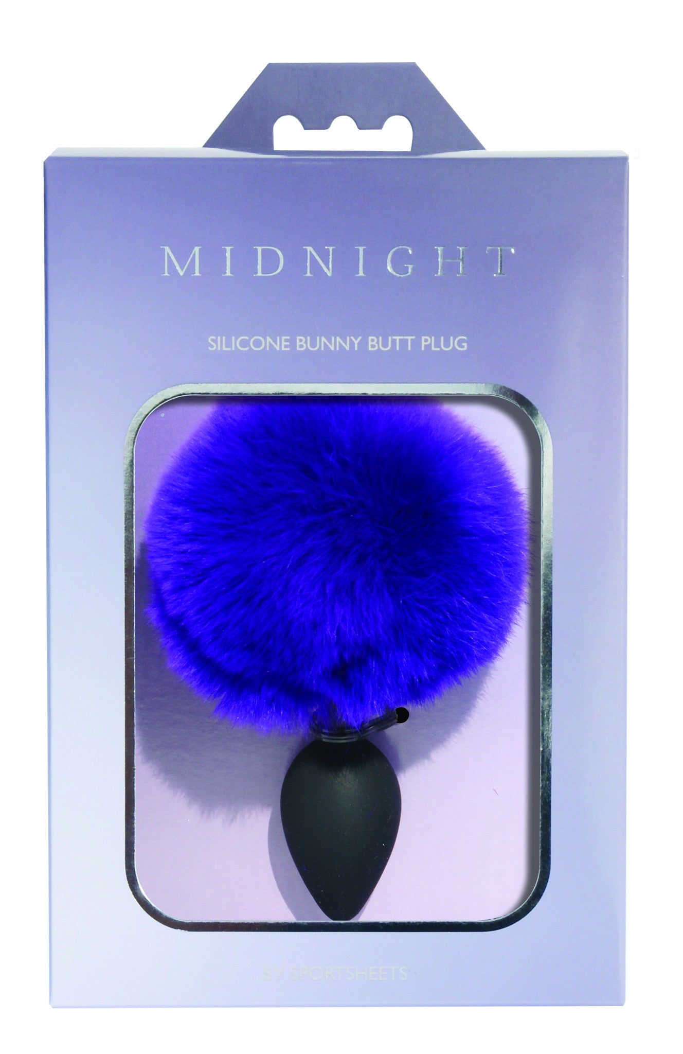 Midnight Silicone Bunny Butt Plug - Purple SS520-81