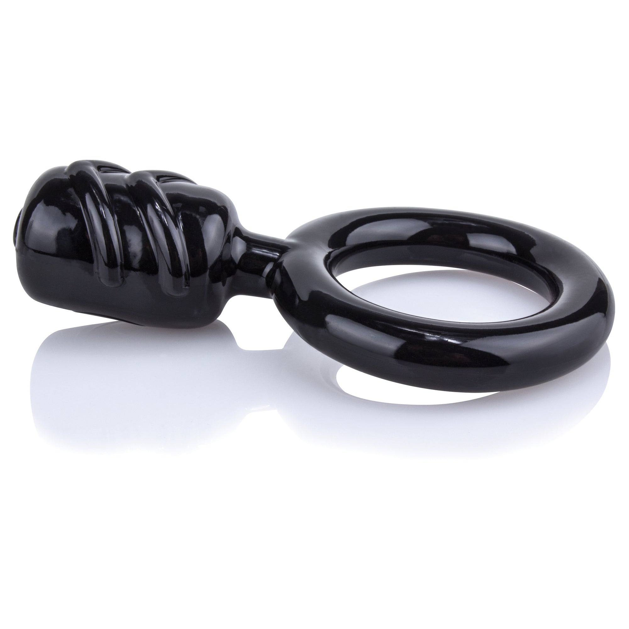 Dongle Dangling Ball-Vibe C-Ring - Black DNG-BL-101E