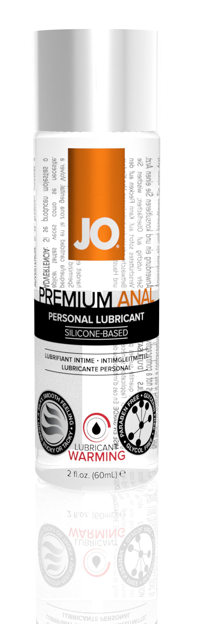 Jo Premium Anal Silicone - Based Warming Lubricant - 2 Fl. Oz. / 60 ml JO40105