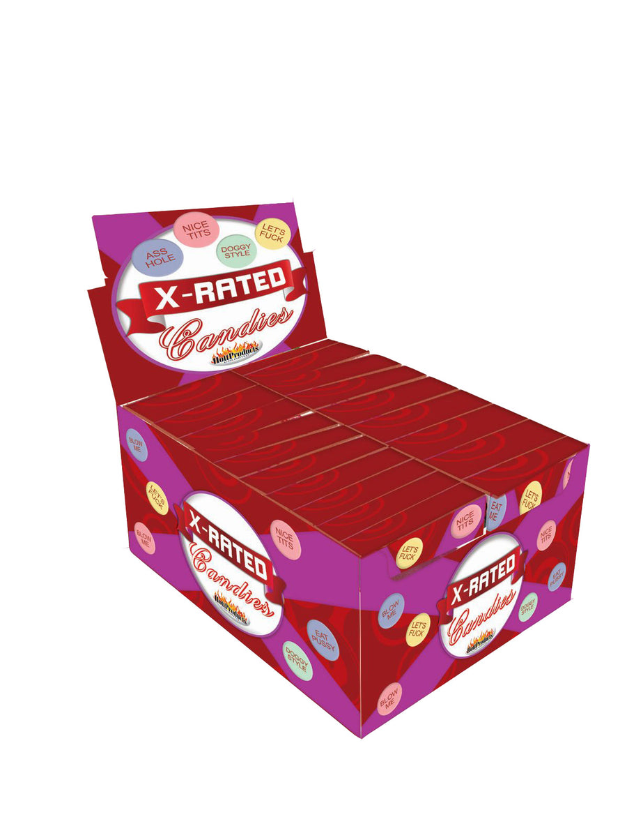 X-Rated Candy With Assorted Sayings - 24 Piece Display HTP3044D