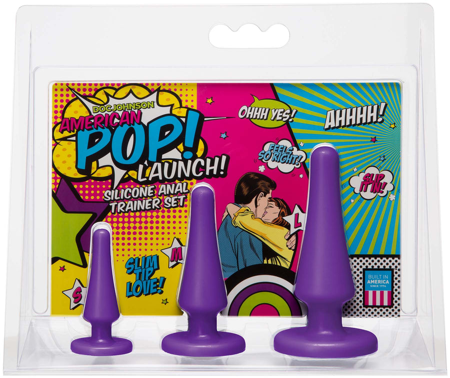 American Pop! Launch! Anal Trainer Set - Purple DJ0500-81-CD