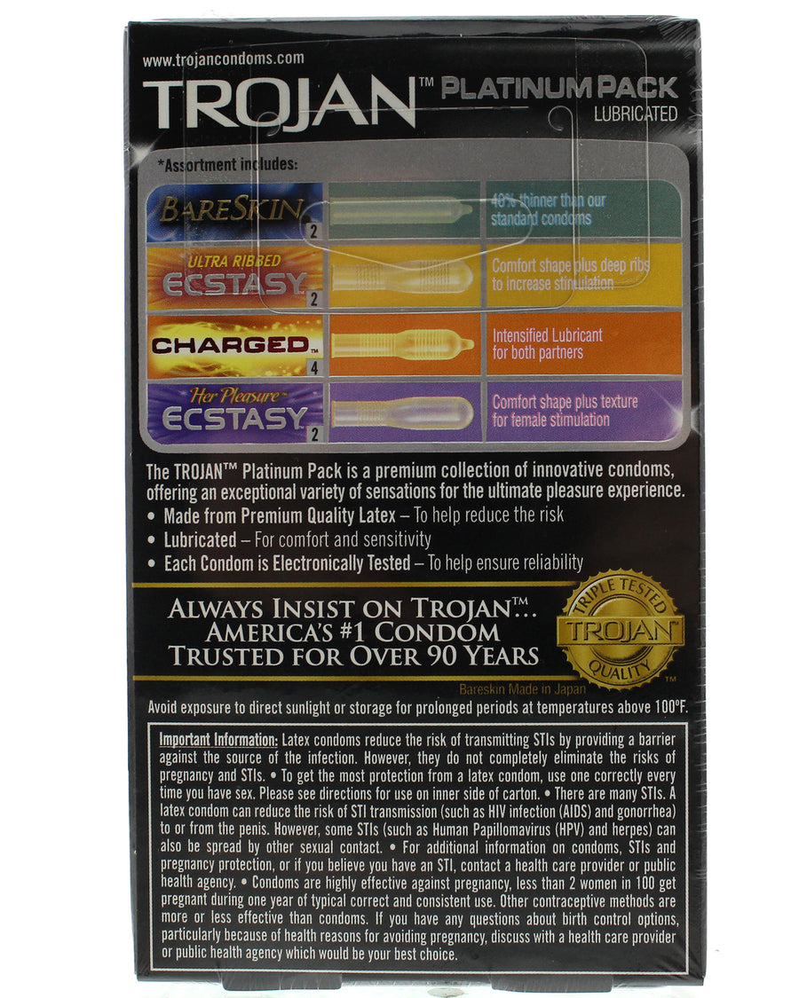 Trojan Platinum Pack -10 Pack TJ95303