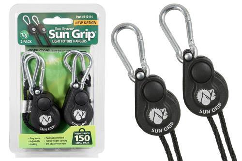 Sun Grip Push Button Light Hanger 1/8 in - 1/Pair
