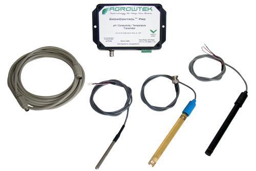 Agrowtek Grow Control Hydro Sensor Kit w/ Probes (pH/EC/Temp)