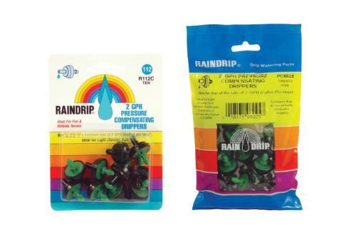 Raindrip 2 GPH Dripper Blister Card 10/Pack