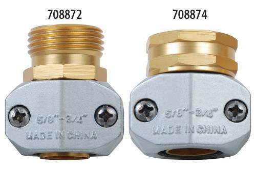 Rainmaker Metal Hose Repair Coupling Male 5/8 in - 3/4 in