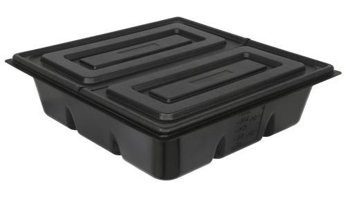 Flo-n-Gro 70 Gal Res Lid (2 Pieces) - Black