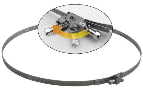 Ideal-Air Quick Release Stainless Steel Hose Clamps 2/Pack 10 in