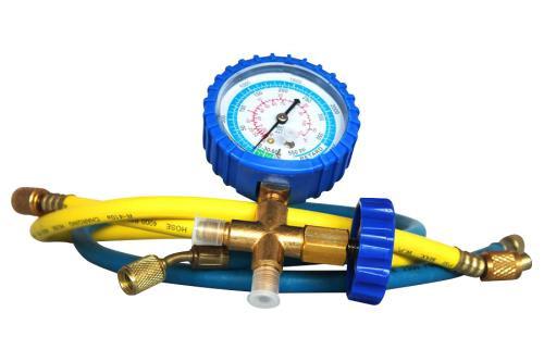 Ideal-Air HVAC Compound Pressure-Vacuum Gauge and Hose Set