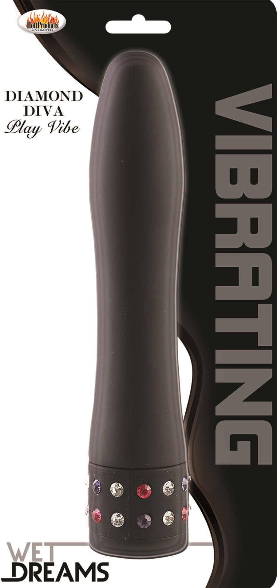 Wet Dreams Diamond Diva Play Vibe - Black HTP2944