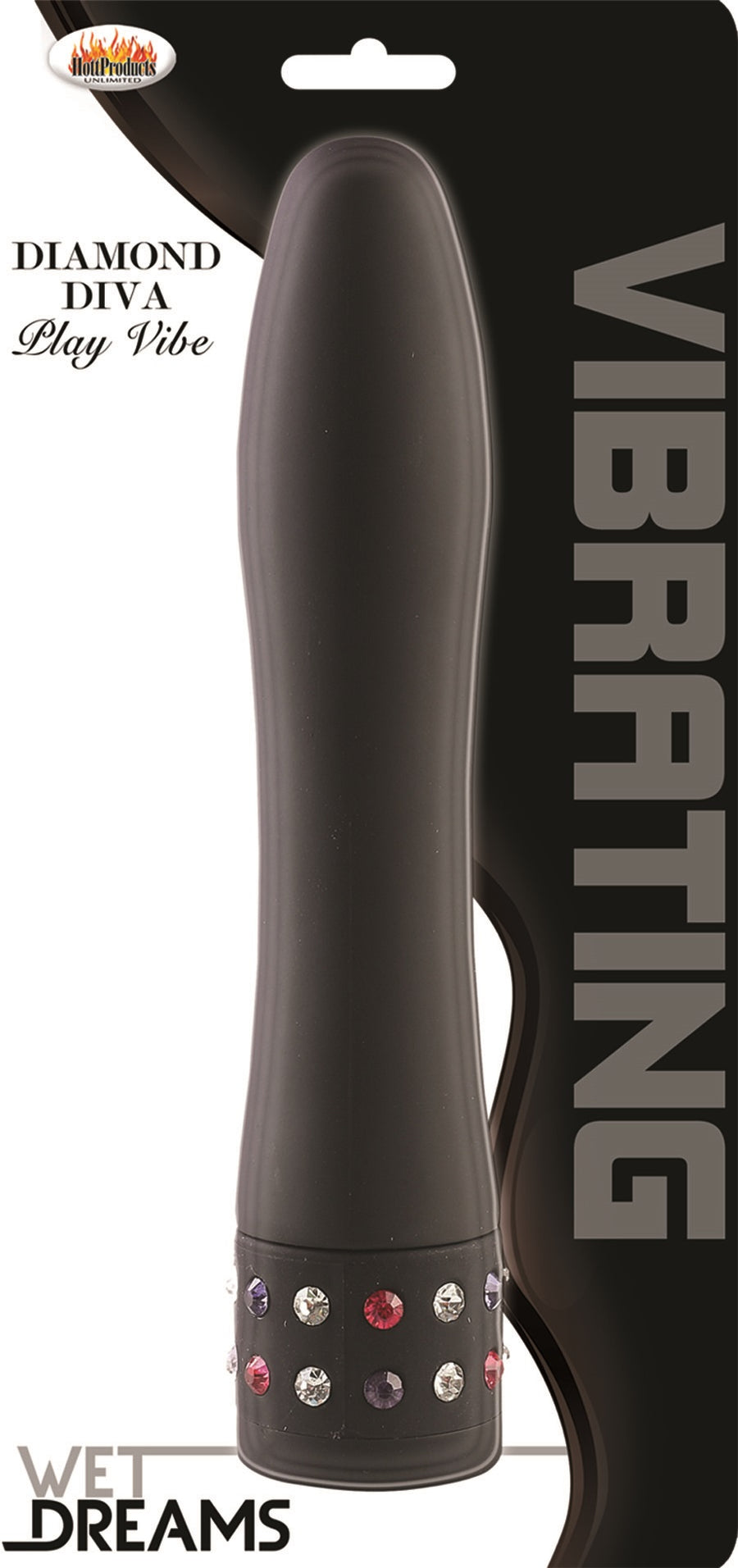 Wet Dreams Diamond Diva Play Vibe - Black HTP2944